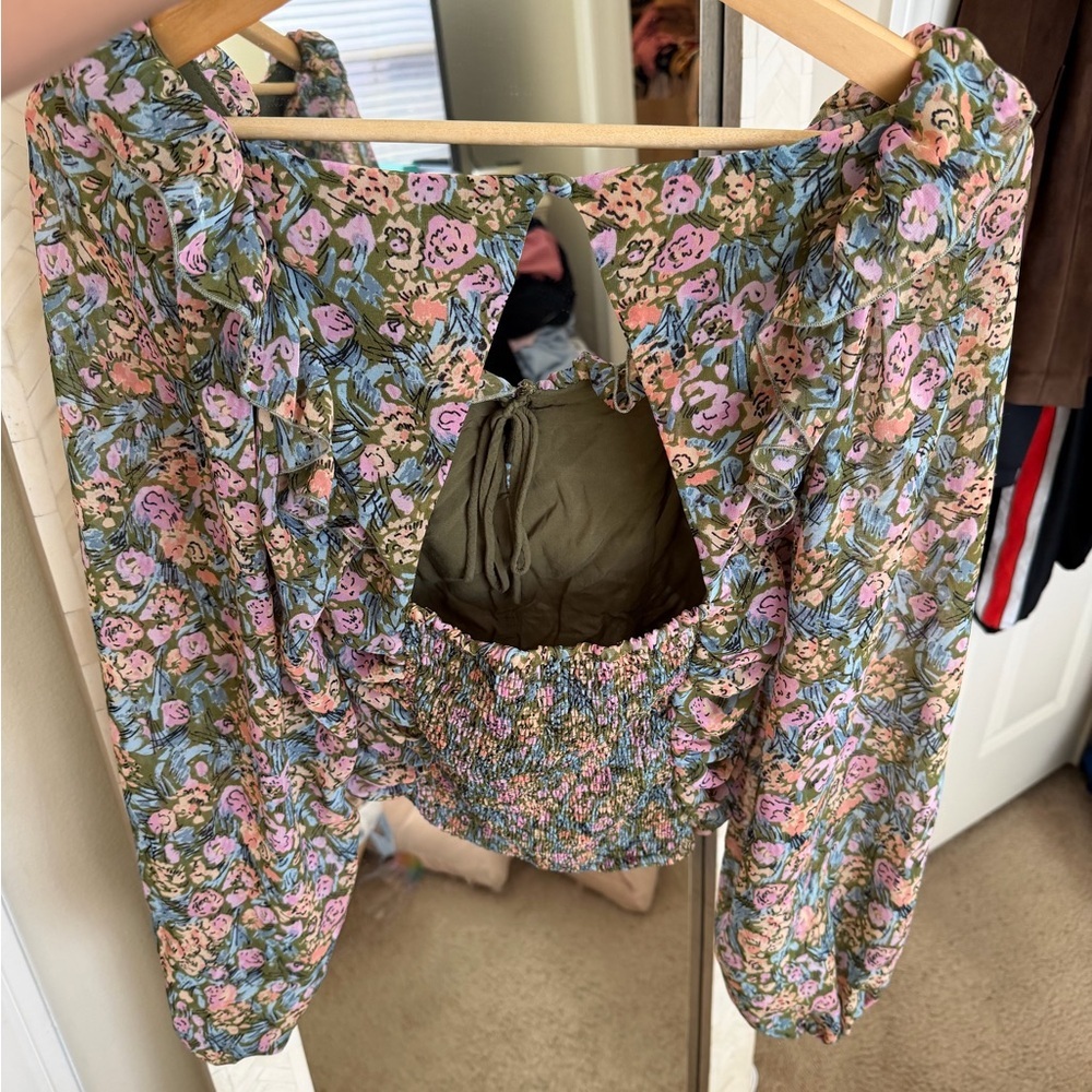 Free People Mabel Ruched Long Sleeve Top - Picture 5 of 8